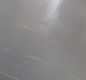 MIL-PRF-22019 Material - Bags Are MIL-DTL-22020