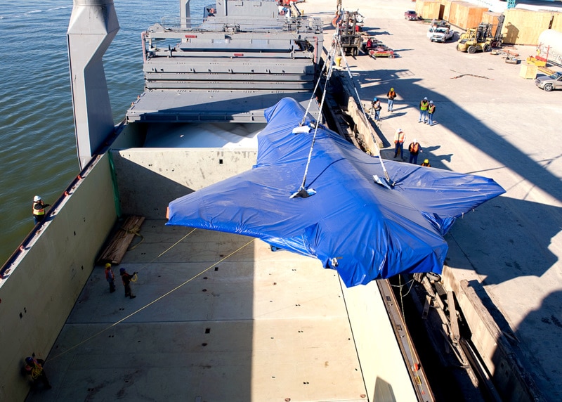 F35 Packaged for transport