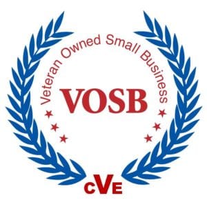 VetBiz Certified Veteran Owned Small Business Logo - Department of Veterans Affairs VOSB Logo