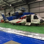 S92 helicopter being prepped for storage - helicopter preservation solution
