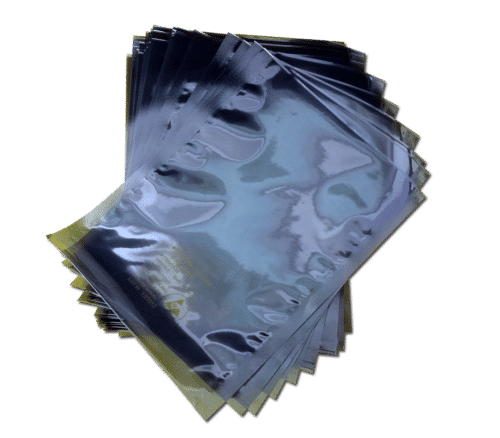 flat static shielding bags with open top