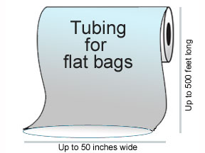 Tubing for flat bags - Barrier Bag Tubing - Custom Order
