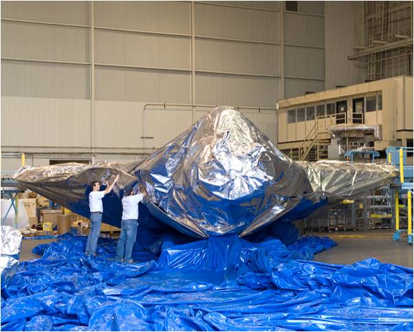 F35 package for shipment - corrosion prevention for equipment and aircraft during shipping and storage
