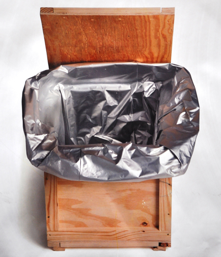 barrier bag in a crate - crate liner